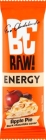 Be Raw! Energy Apple Pie Apple-flavored bar with cinnamon, drenched in dark chocolate
