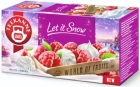 Teekanne Let it snow flavored fruit tea with a meringue and raspberry flavor