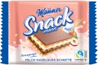 Manner Wafers Snack Minis con sabor a leche y nuez