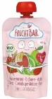 FruchtBar Bio-Fruchtmousse mit Kernen, Wassermelone, Erdbeere, Apfel, Birne, Melone, Reis