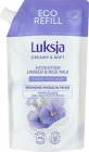 Luksja Creamy & Soft Jabón líquido cremoso hidratante de lino y leche de arroz