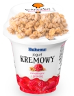 Bakoma Cream yogurt with raspberries and granola