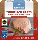 Followfood Tuna Skipjack MSC Fair trade fillets in BIO sunflower oil with chili