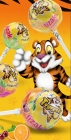 Tiger Lollipop with fruit flavor with vitamins A, C and E