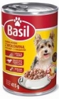 Basil Wet food with beef for adult dogs