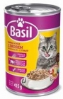 Basil Nassfutter mit Geflügel für ausgewachsene Katzen