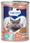 PreVital Полнорационный корм для взрослых кошек с лососем ASC в желе