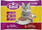 Basil Karma mokra dla kotów 4x100g