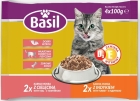 Basil Karma mokra dla kotów 4x100g