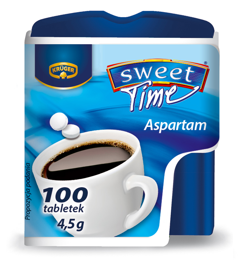 Krüger Słodzik Sweet Time 100 Słodzik stołowy w tabletkach na bazie aspartamu