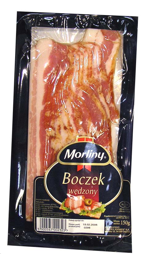 Morliny boczek wędzony 150g
