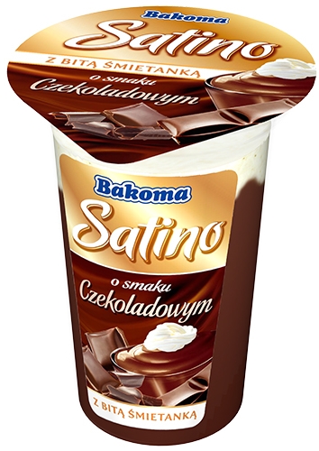 Bakoma Satino deser mleczny z bitą śmietaną czekoladowy