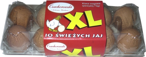 Czachorowski XL jaja z chowu klatkowego duże (powyżej 73g)