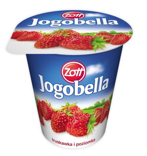 jogobella fruit yogurt strawberry and strawberry