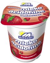 acidophilus Milch Erdbeere