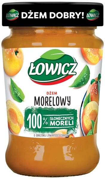 Łowicz Dżem morelowy o obniżonej zawartości cukrów