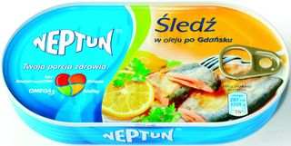 Neptun śledź w oleju po Gdańsku