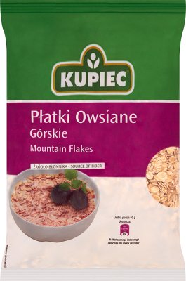 Kupiec płatki owsiane górskie