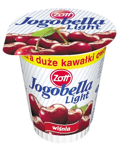 Zott Jogobella jogurt owocowy lekki  wiśniowy