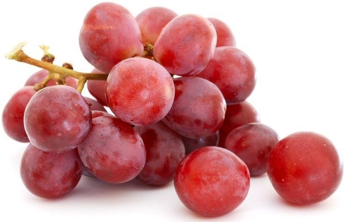 grapes and red