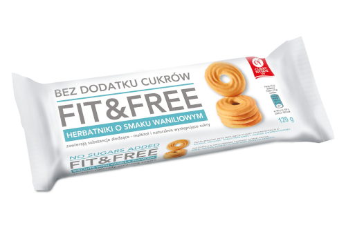 Cukry Nyskie FIT&FREE vanilla biscuits