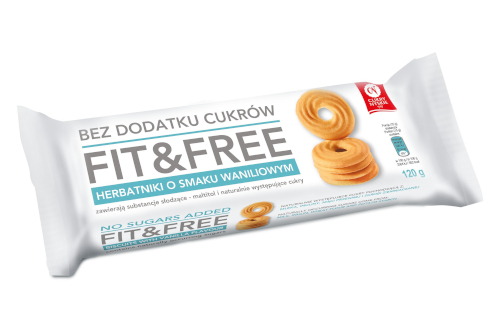 Galletas de vainilla Cukry Nyskie FIT&FREE