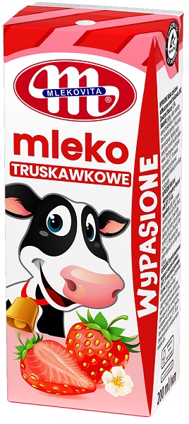 Mlekovita mleko UHT  o smaku truskawkowym