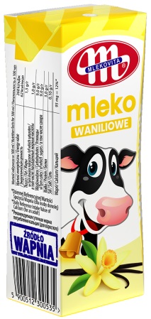 Mlekovita UHT milk with vanilla flavor