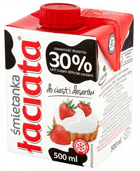Łaciata śmietanka do deserów 30%