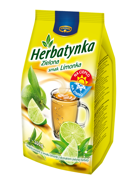 Herbatynka zielona - smak limonka Napój herbaciany instant