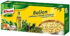 Knorr bulion w kostkach  z oliwą i ziołami