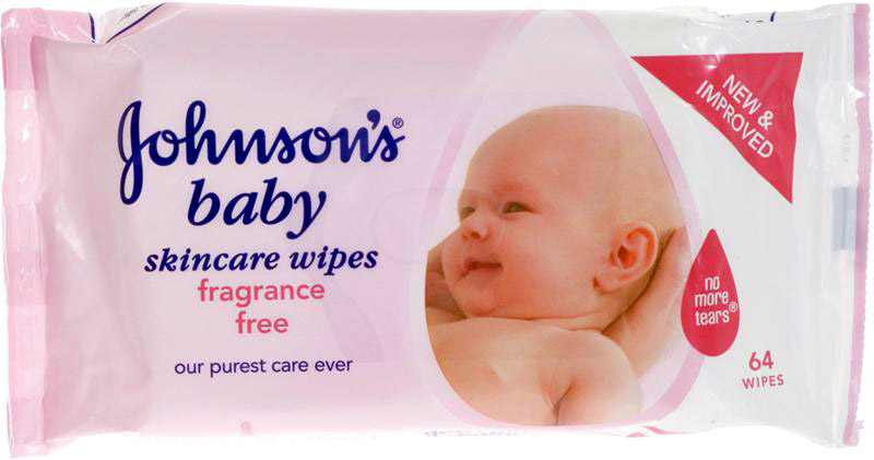 Johnson's Baby bezzapachowe chusteczki oczyszczające dla niemowląt