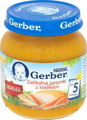 Gerber obiadek delikatne jarzynki z królikiem
