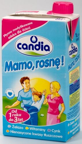 Candia Mamo, rosnę! płynne modyfikowane mleko dla dzieci w wieku 1-3 lat, 1 litr