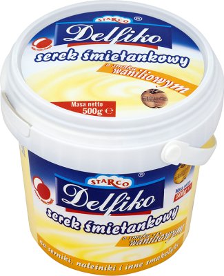 cream cheese with the vanilla flavour for cheesecakes , crepes and other delicacies