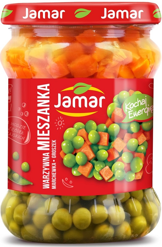 Jamar mieszanka warzywna marchewka i groszek