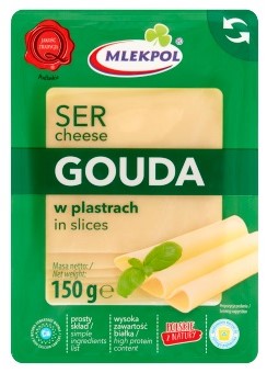 Mlekpol gouda ser żółty plastry