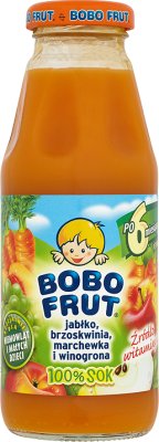 Bobo Frut sok 100% jabłko - marchewka - brzoskwinia