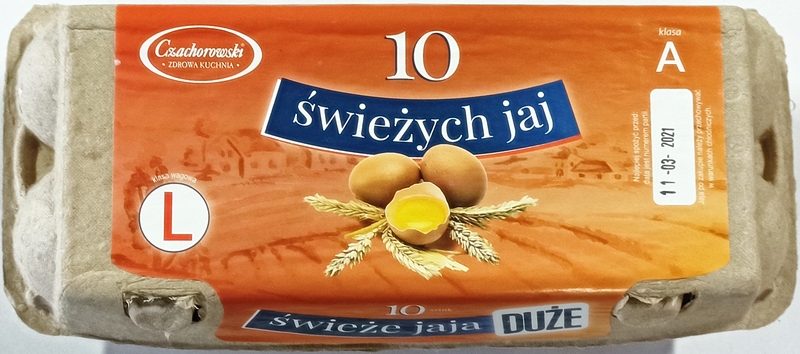 Czachorowski Jaula huevos Huevos clase de peso L clase A