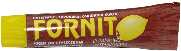 Fornit krem do czyszczenia i konserwacji mebli 40g o zapachu cytrynowym