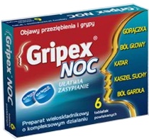 Gripex Noc ułatwia zasypianie