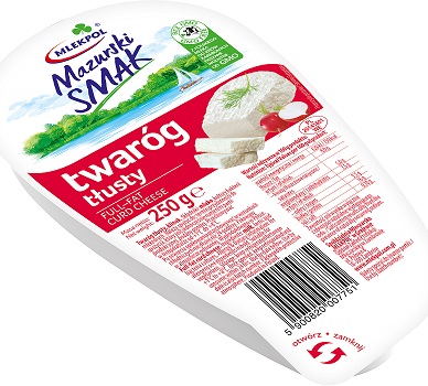 Mlekpol Mazurski Smak twaróg tłusty klinek