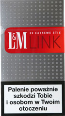 L&M Link papierosy 20sztuk extreme stix - czerwone