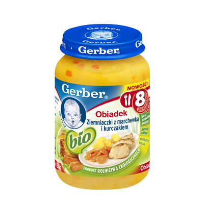 Gerber Bio Obiadek Ziemniaczki z marchewką i kurczakiem