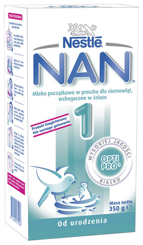 Nestle NAN 1 mleko początkowe w proszku dla niemowląt, wzbogacone w żelazo