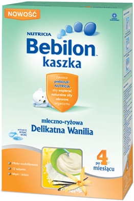 Bebilon kaszka mleczno - ryżowa Delikatna Wanilia