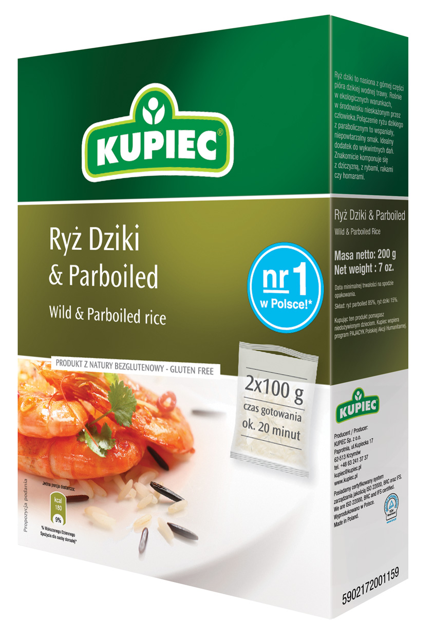 riz sauvage et étuvé