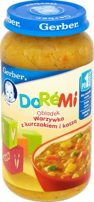 Gerber DoReMi Obiadek Warzywa z kurczakiem i kaszą