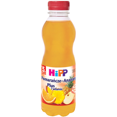 Hipp Nektar Pomarańcze-Ananasy plus 7 witamin