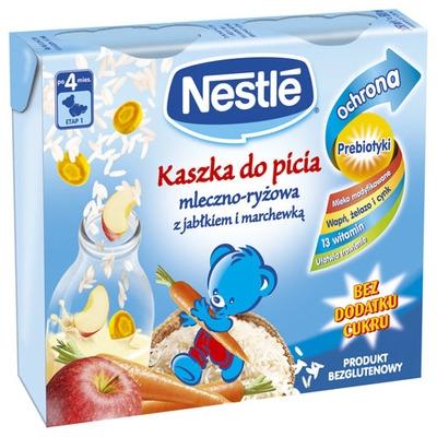 Nestle kaszka do picia mleczno-ryżowa z jabłkiem i marchewką